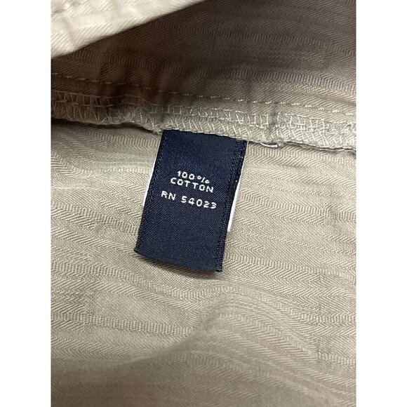 Banana Republic Women's Bermuda Walking Shorts Tan Textured Size 12 100% Cotton - Picture 8 of 9